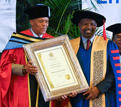 Dr Khumalo and Prof Tinyiko